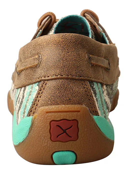 Twisted X Women's Boat Shoe Driving Moc-Multi/Bomber