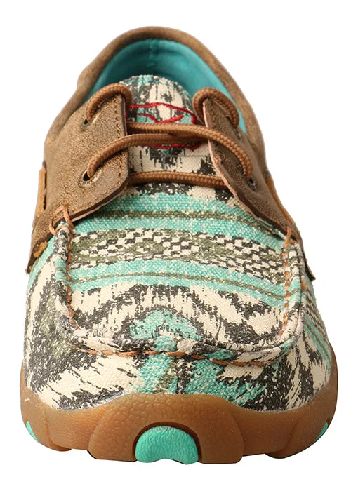 Twisted X Women's Boat Shoe Driving Moc-Multi/Bomber