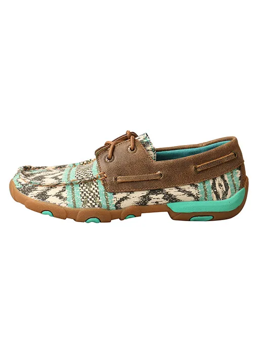 Twisted X Women's Boat Shoe Driving Moc-Multi/Bomber