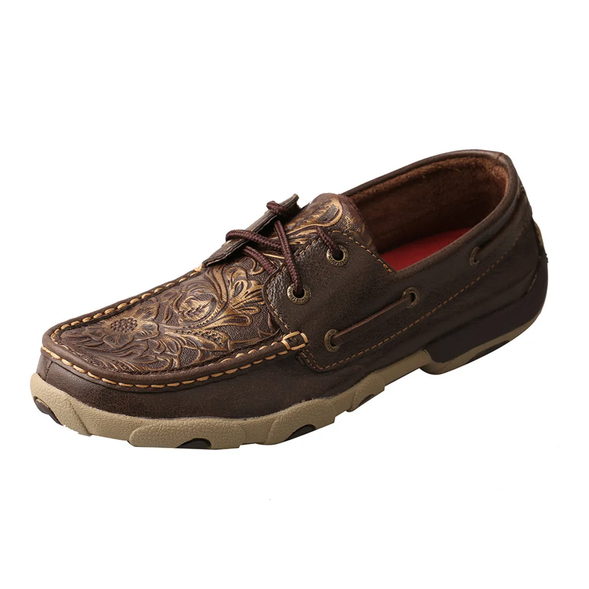 Twisted X Women's Boat Shoe Driving Moccasins