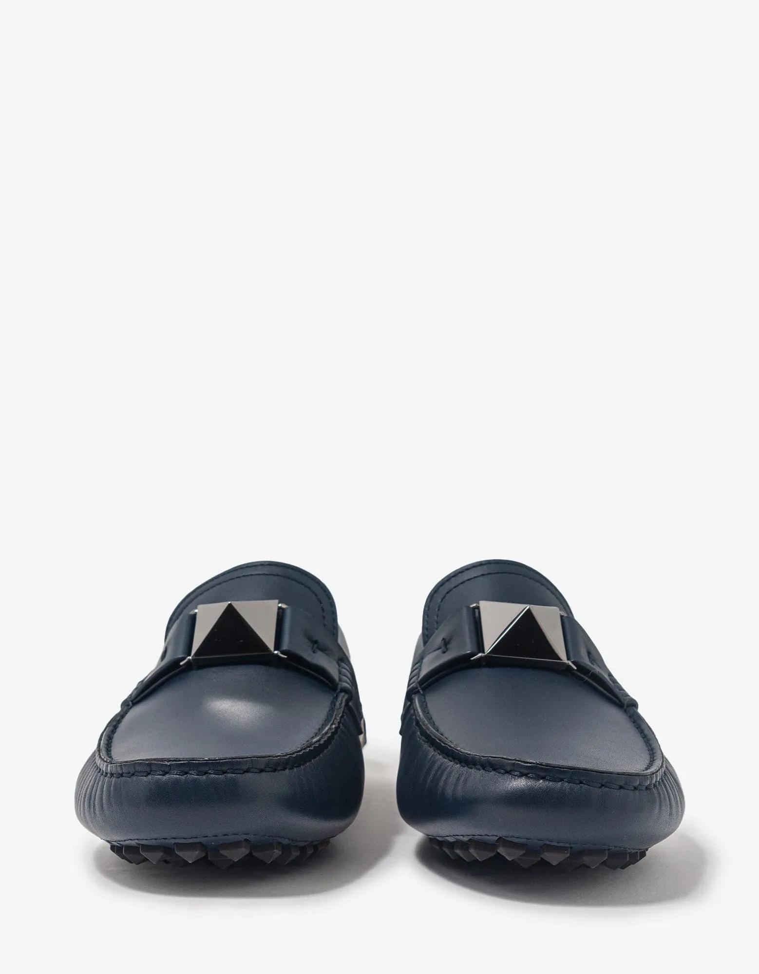 Valentino Garavani Blue Stud Driving Shoes