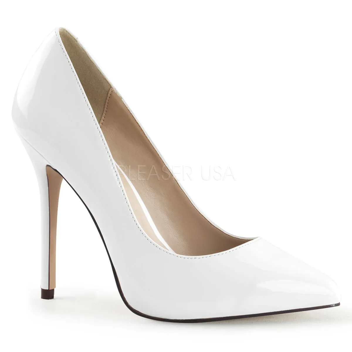 White Classic Stilettos Amuse-20