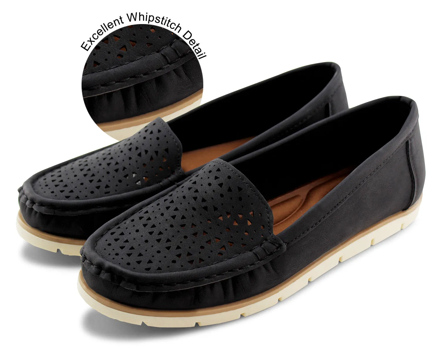 Womens Penny Loafers Slip on Flat