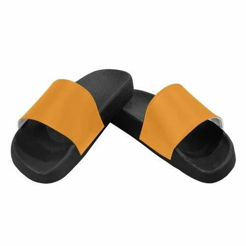 Womens Slides, Flip Flop Sandals, Orange